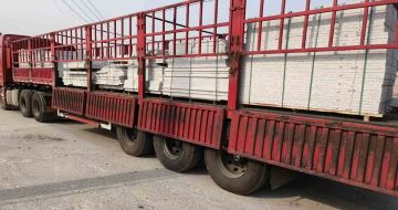 商洛 白麻荔枝面外墙干挂，工厂装车日常