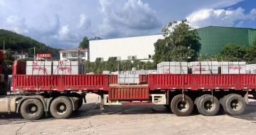 商洛 芝麻灰花岗岩地铺石出货日常