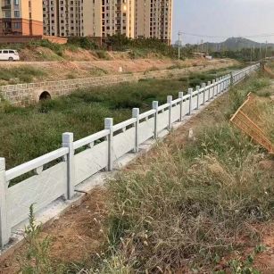 商洛 白麻河道栏杆效果展示图