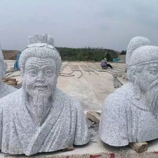 商洛 白麻花岗岩石材人物立体雕刻