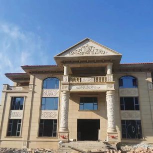 商洛 黄金麻花岗岩别墅外墙干挂