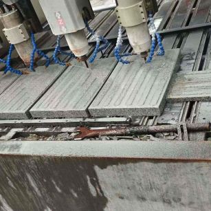 商洛 芝麻白花岗岩荔枝面盲道雕刻