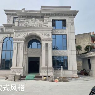 商洛 白麻花岗岩别墅外墙干挂