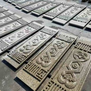 商洛 黄金麻花岗岩外墙雕刻板