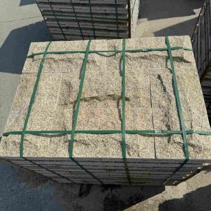 商洛 黄金麻花岗岩石材自然面蘑菇石成品