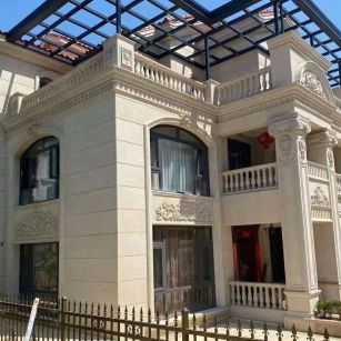 商洛 黄金麻花岗岩荔枝面别墅外墙干挂