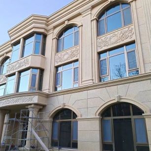 商洛 黄金麻花岗岩别墅外墙干挂