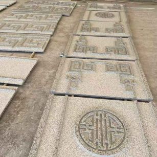 商洛 白麻花岗岩外墙立面雕刻板