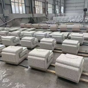 商洛 白麻花岗岩异形加工-石凳，坐凳