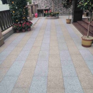 商洛 黄金麻白麻荔枝面庭院铺装展示