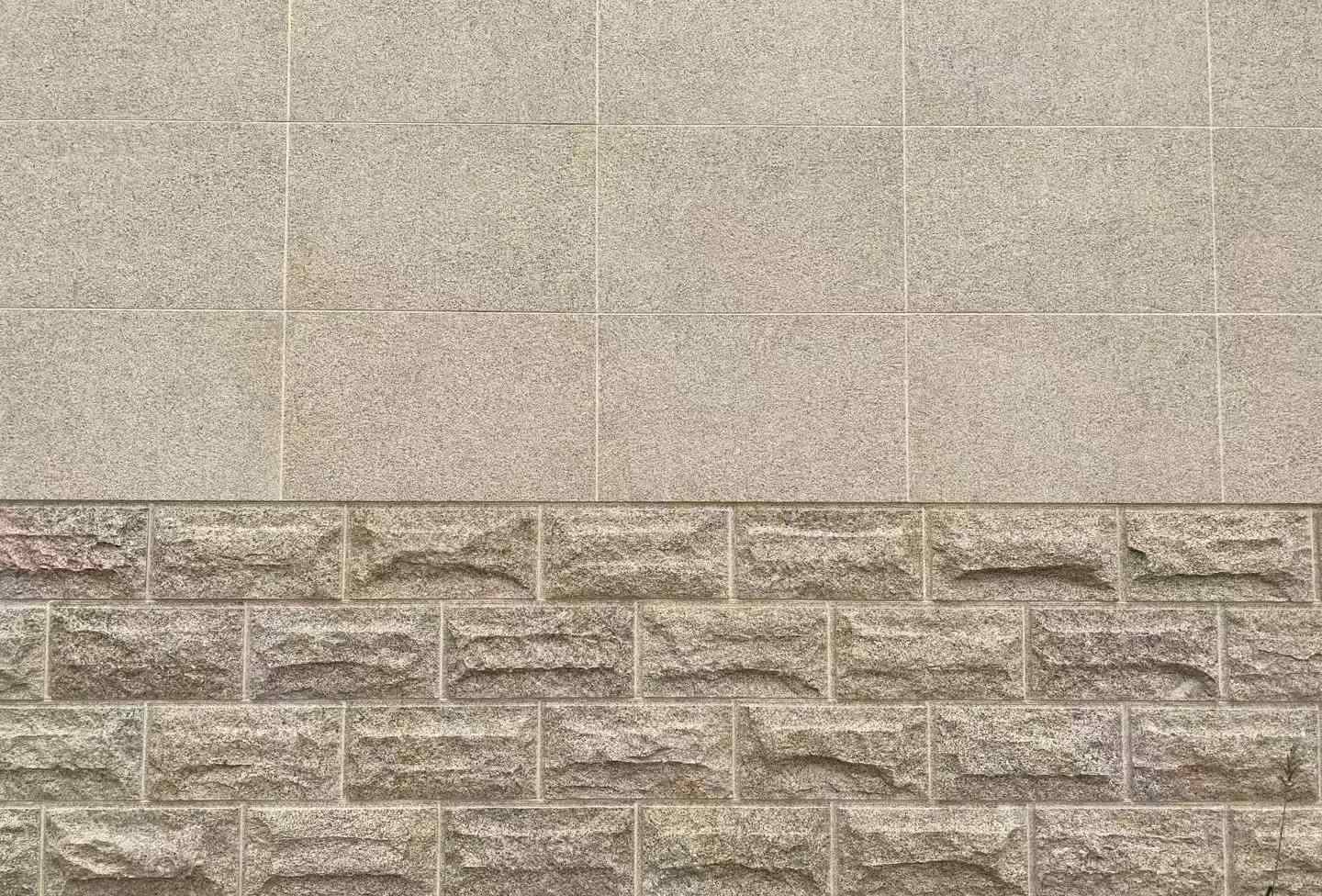 商洛 黄金麻自然面蘑菇石配荔枝面干挂