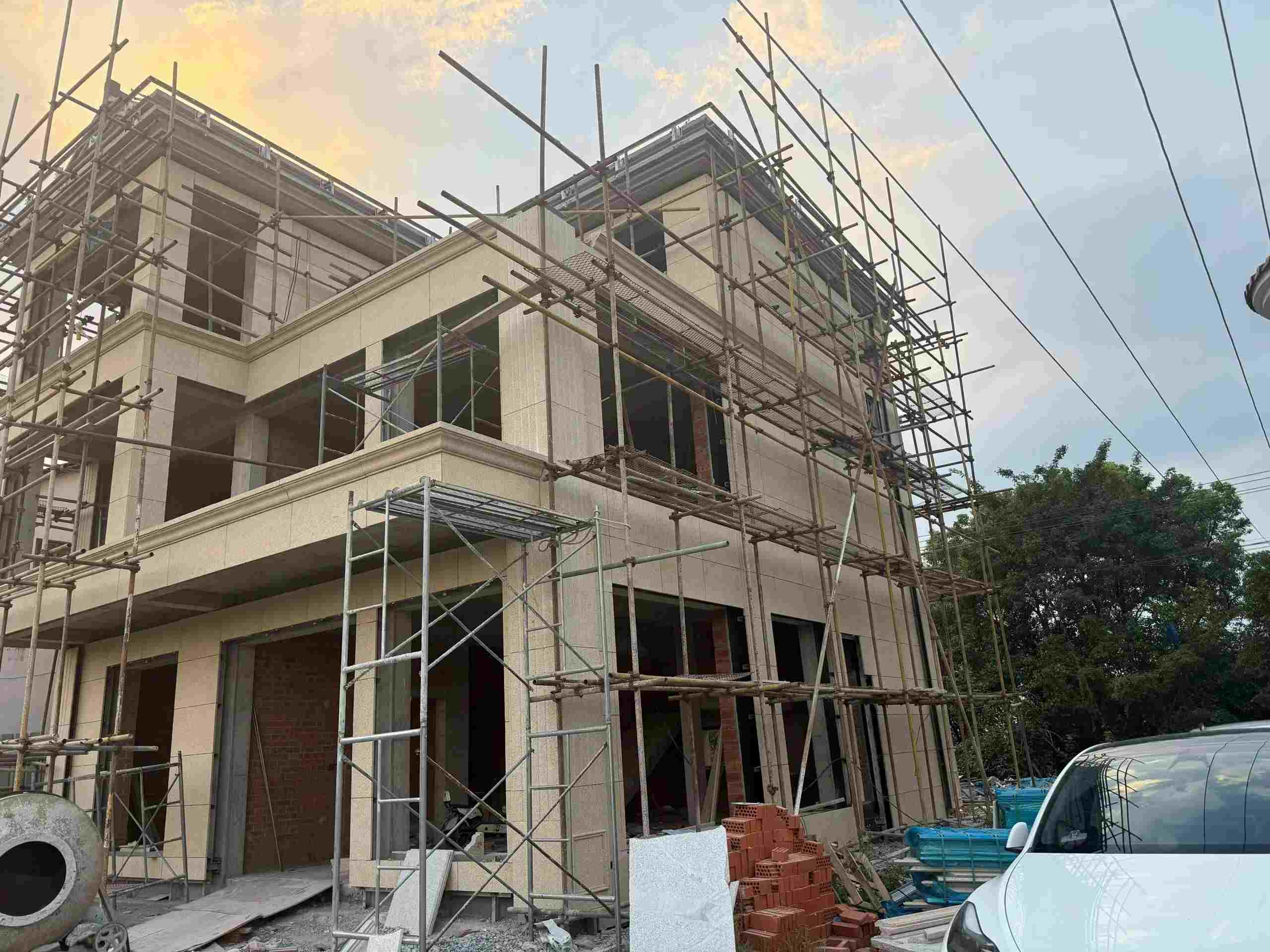 商洛 黄金麻荔枝面花岗岩外墙干挂