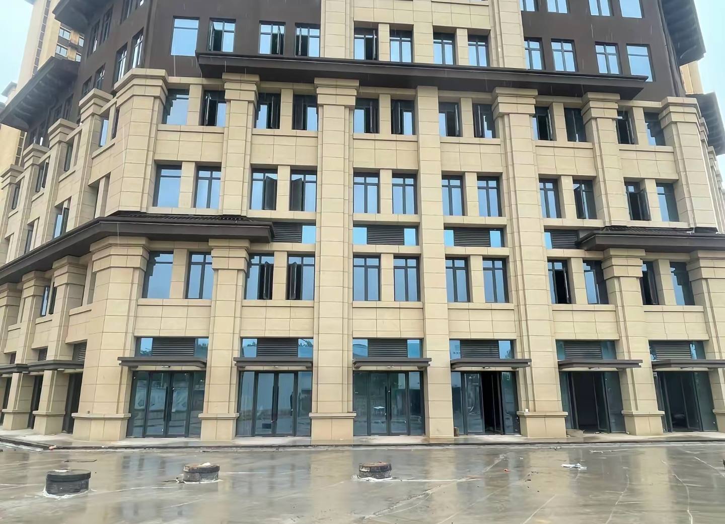 商洛 黄金麻花岗岩荔枝面小区外墙干挂