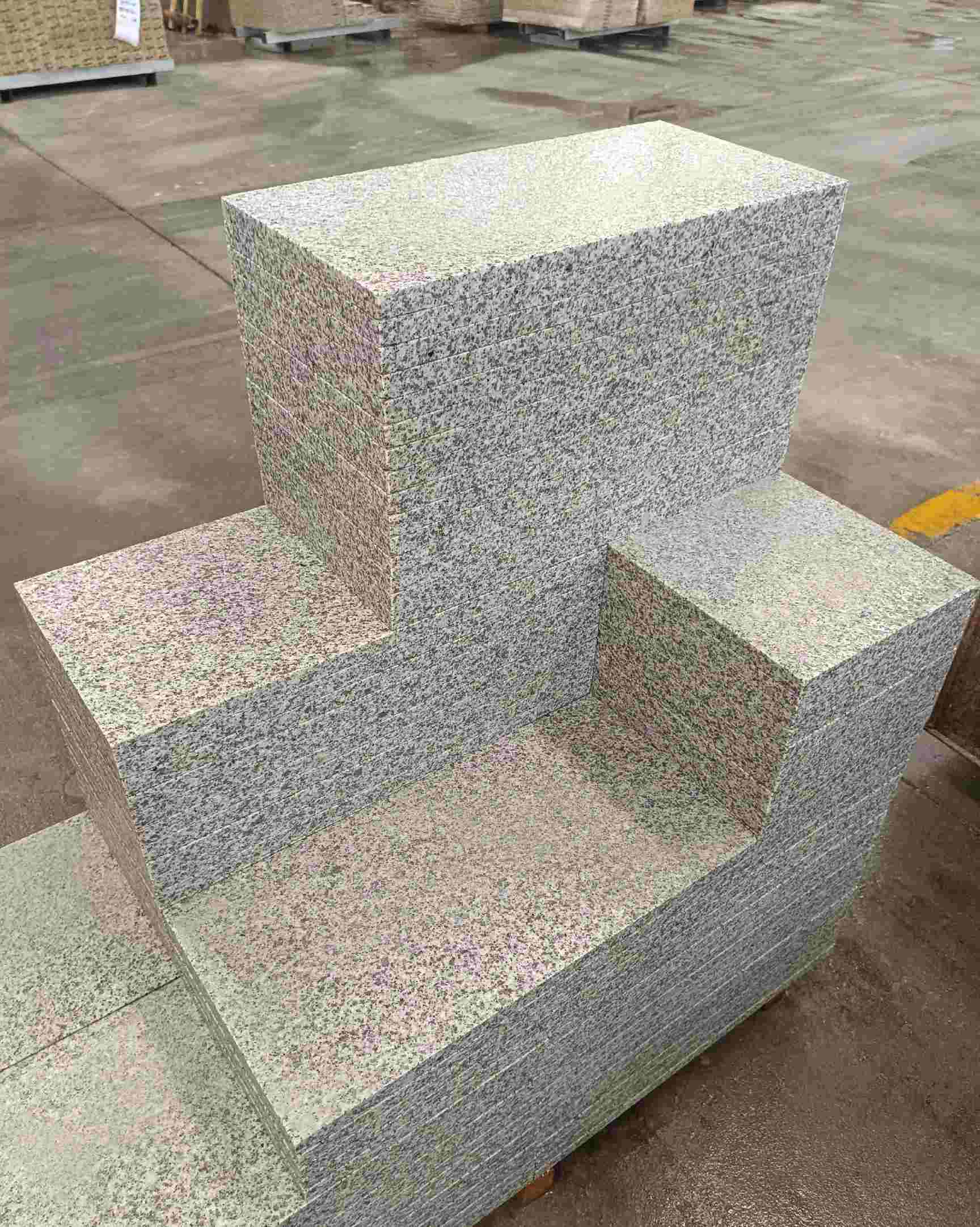 商洛 白麻花岗岩荔枝面地铺石