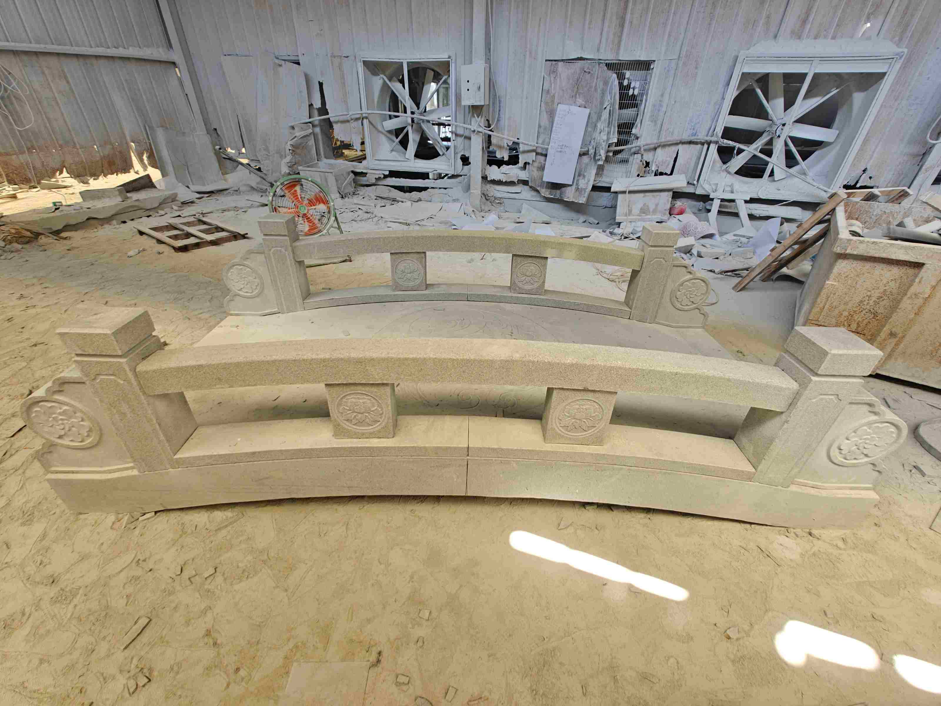 商洛 芝麻灰花岗岩异形加工-拱桥，石桥