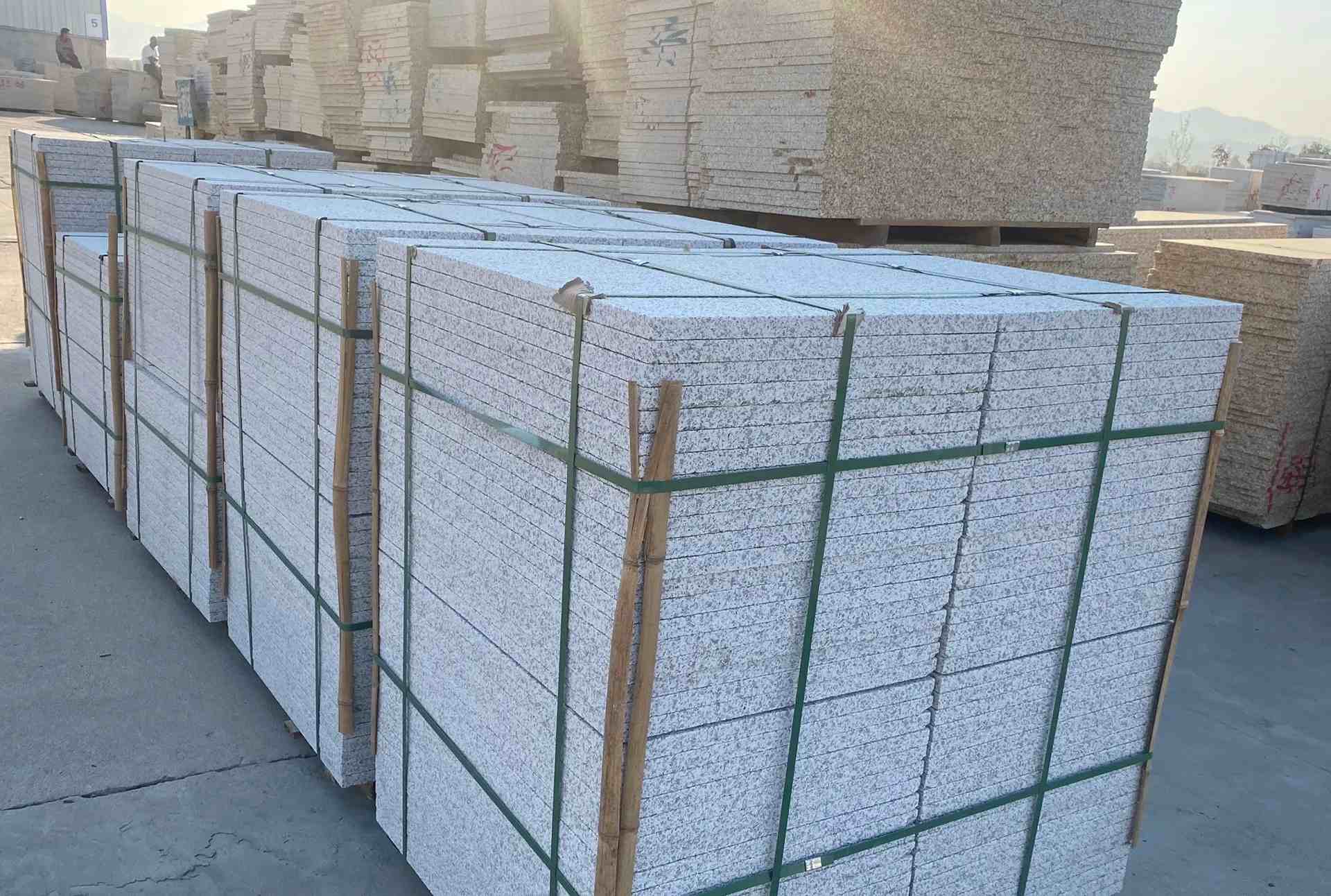 商洛 白麻花岗岩荔枝面地铺石