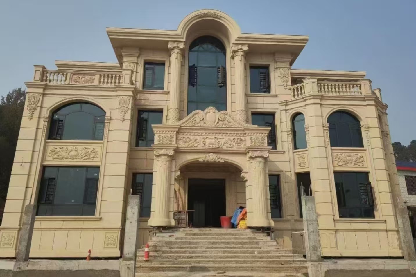 商洛 黄金麻花岗岩别墅外墙干挂