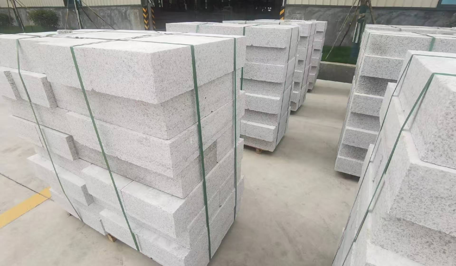 商洛 白麻花岗岩路沿石，立缘石，平缘石，路牙石，道牙石，马路牙子等