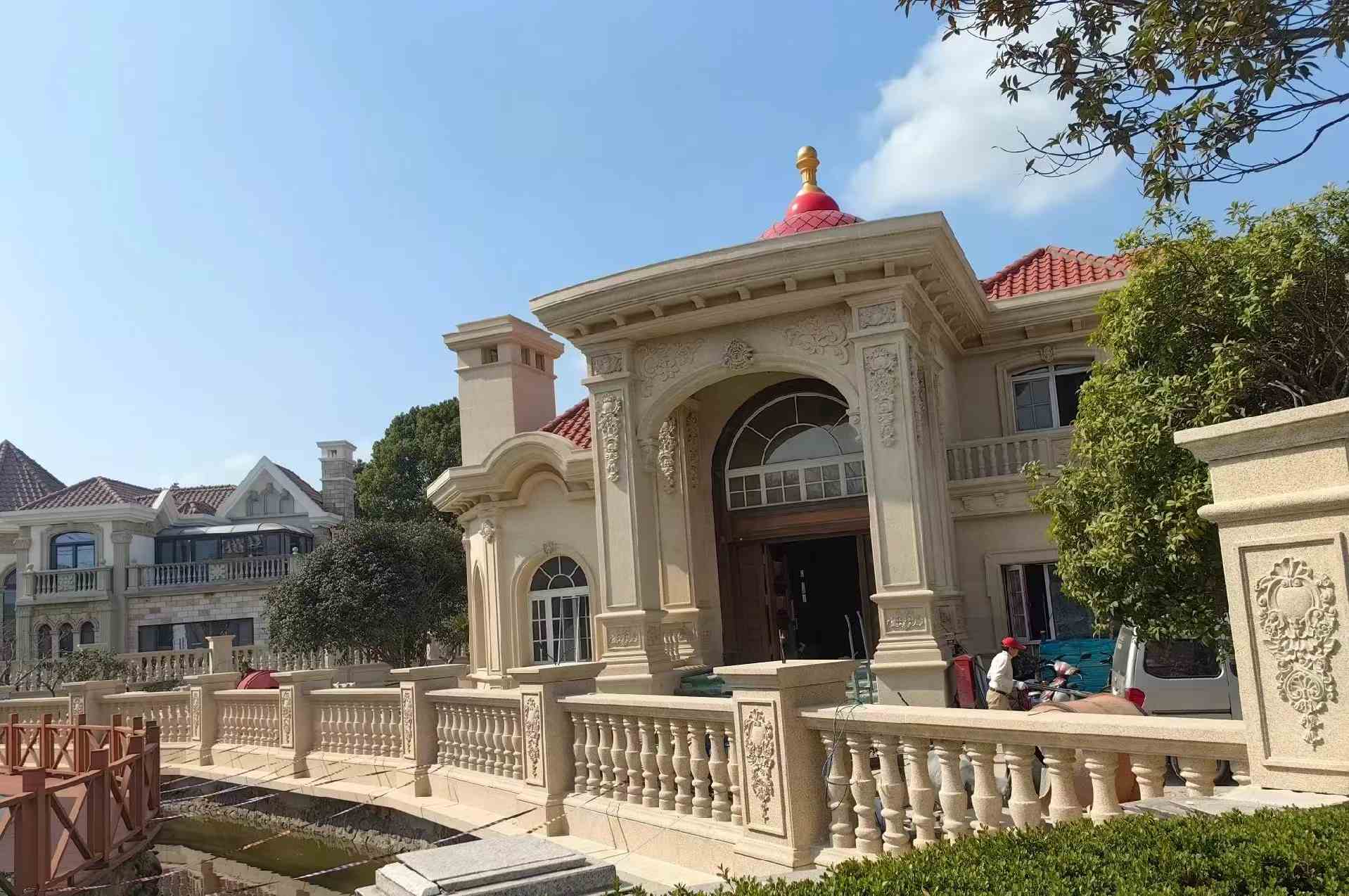 商洛 黄金麻花岗岩欧式别墅