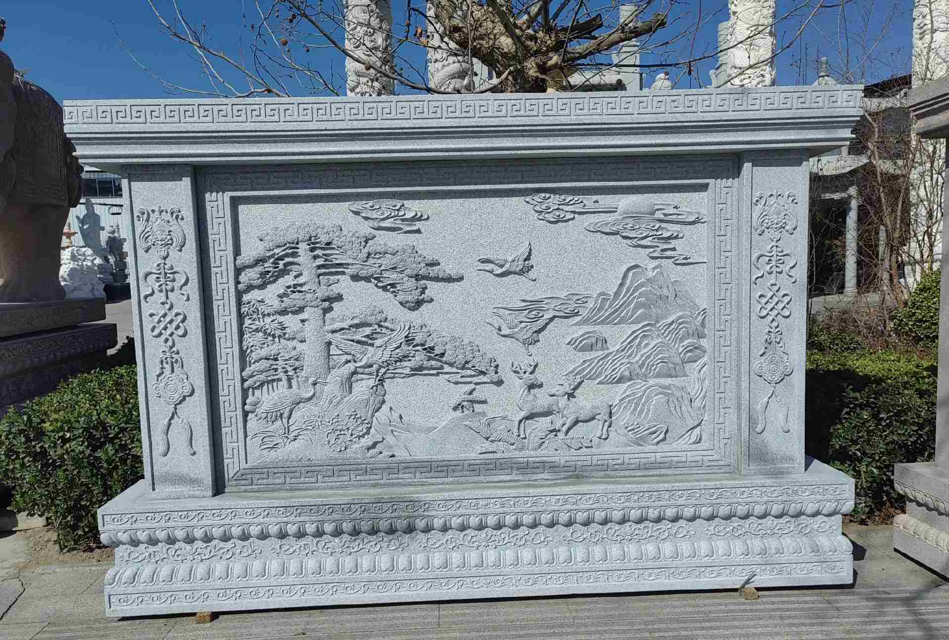 商洛 芝麻白大型照壁，屏风，影壁