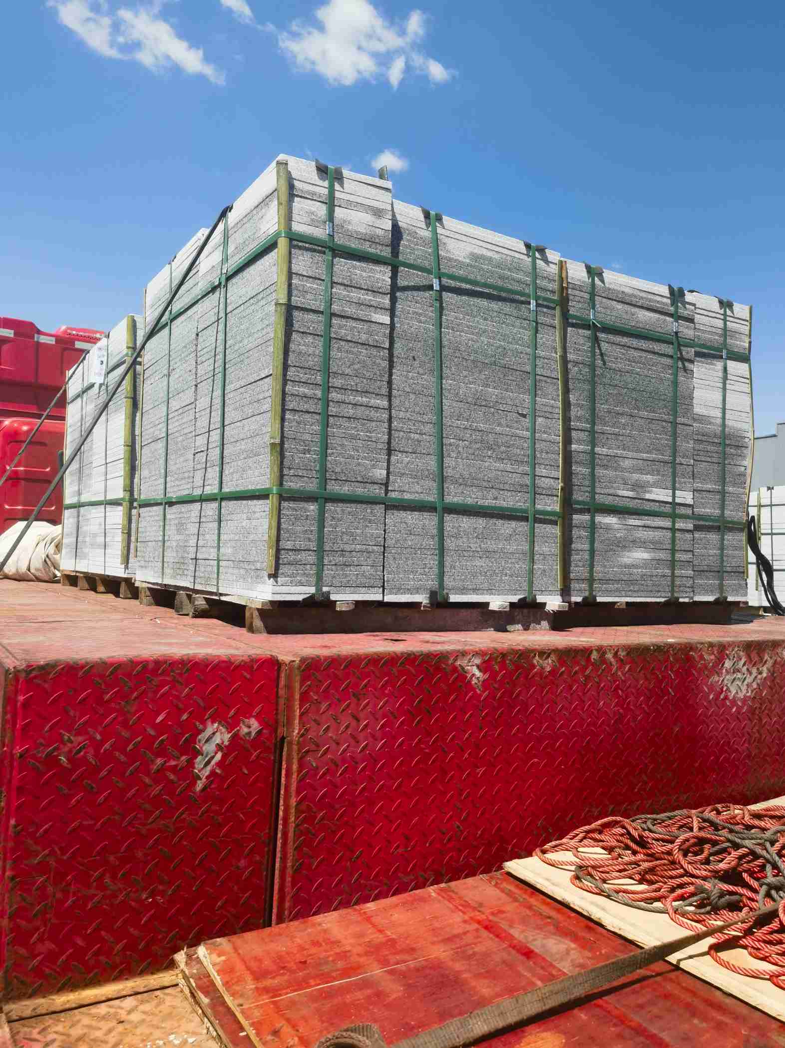 商洛 芝麻白火烧规格板地铺石300*600/600*600